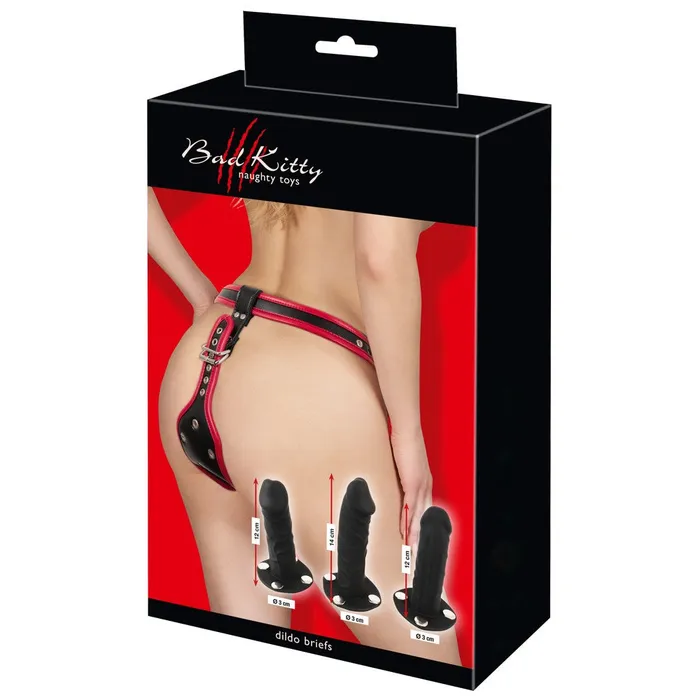 Bad Kitty Strapon Belt with 3 Realistic Dildos Bad Kitty Female Sex Toys