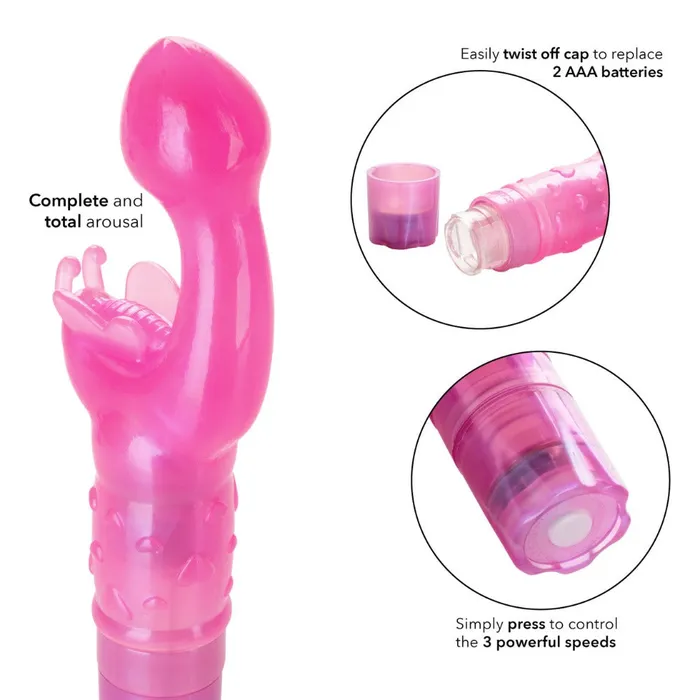 California Exotic Female Sex Toys Butterfly Kiss Vibrator