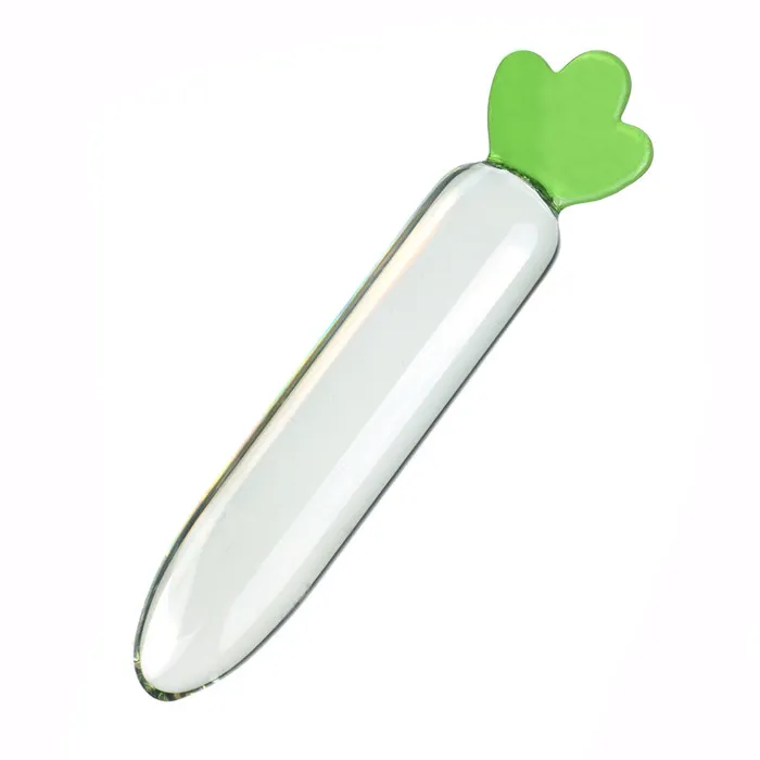 Clear Carrot Glass Dildo Dildos