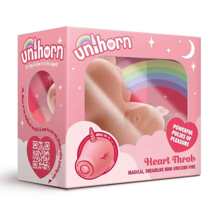 Creative Conceptions Vibrators Unihorn Heart Throb Pulsating Mini Unicorn Vibe