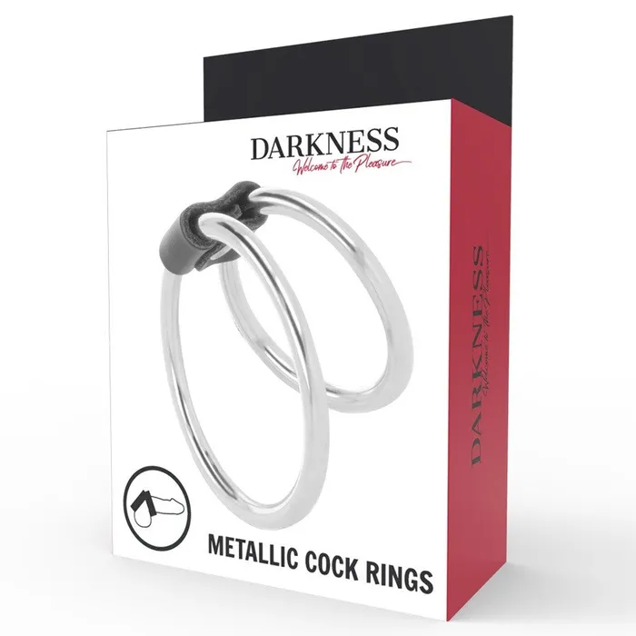 Darkness Male Sex Toys Darkness Double Metal Cock Ring