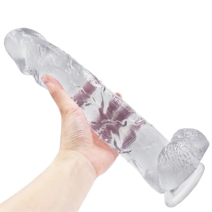 Dildos 12 Inch Jelly ice Dildo 