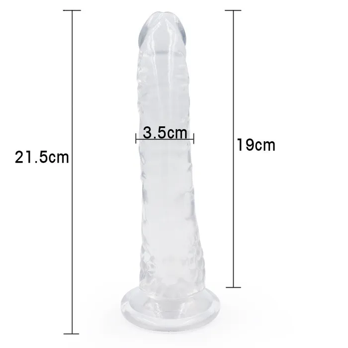 Dildos 8 Inch Clear Jelly Dildo