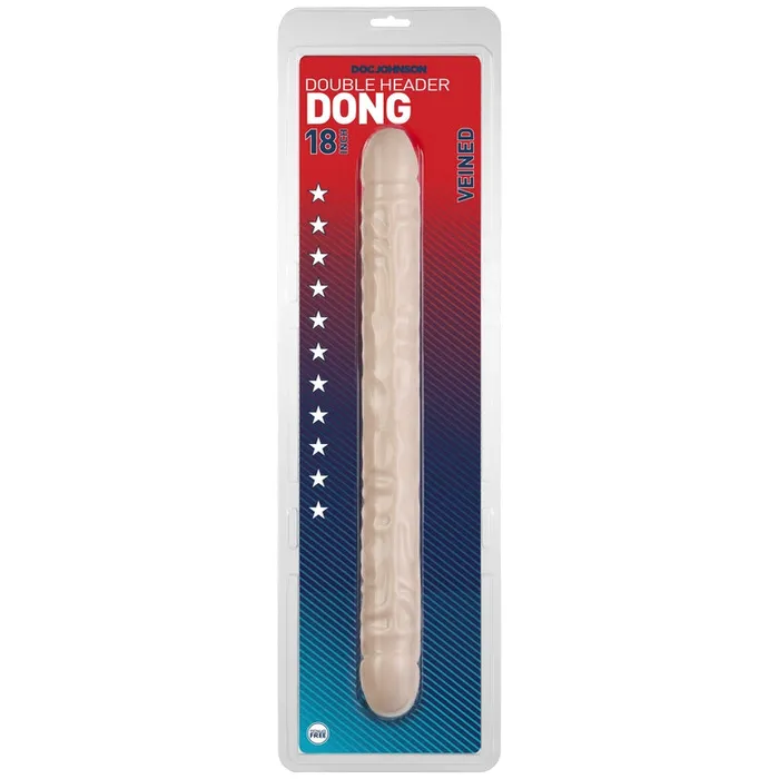 Dildos Doc Johnson Doc Johnson 18 Veined Double Header