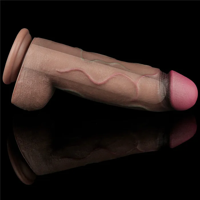 Dildos Love Toy Nature Cock XXL 12 Large Dual Layer Realistic Silicone Dildo