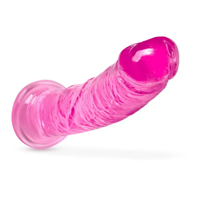 Dildos Roar n Ride Realistic Curved Jelly 8 Dildo Pink Blush