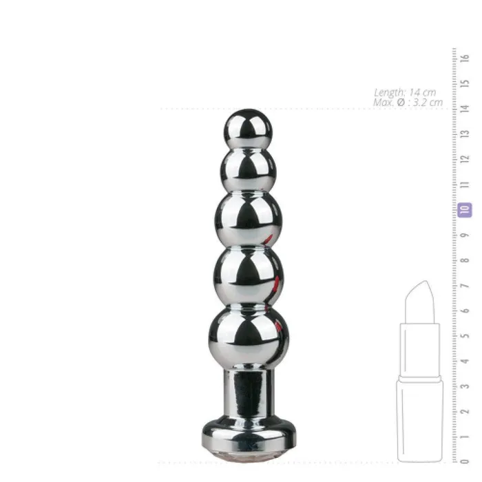 Easy Anal Metal Butt Plug toy with crystal Easy