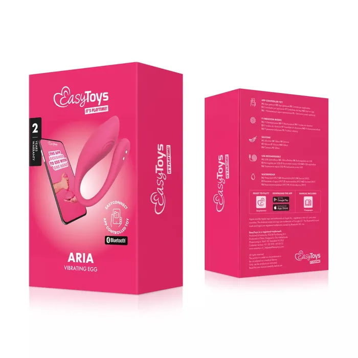 Easy Couples Rechargeable vibro egg controlled with Aria mobile app