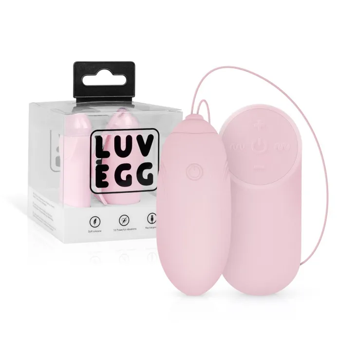 Easy Vibrators Powerful Wireless Rechargeable Silicone Luv Egg Pink