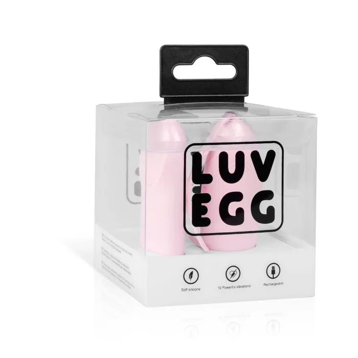 Easy Vibrators Powerful Wireless Rechargeable Silicone Luv Egg Pink