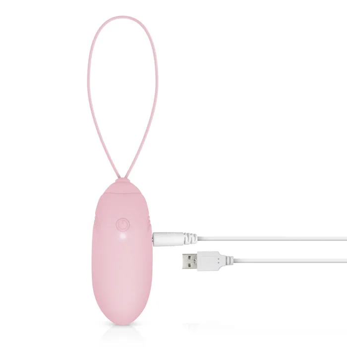 Easy Vibrators Powerful Wireless Rechargeable Silicone Luv Egg Pink