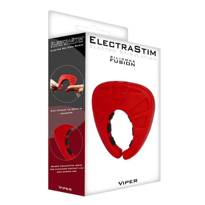 ElectraStim Male Sex Toys Electrastim Silicone Fusion Viper EStim Cock Ring