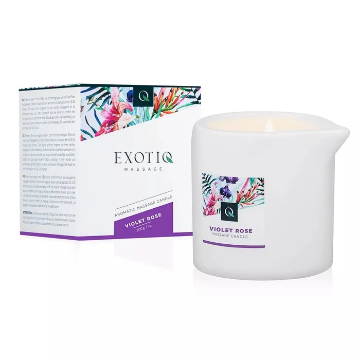 Exotiq Vibrators ExotiQ Violet Rose massage candle