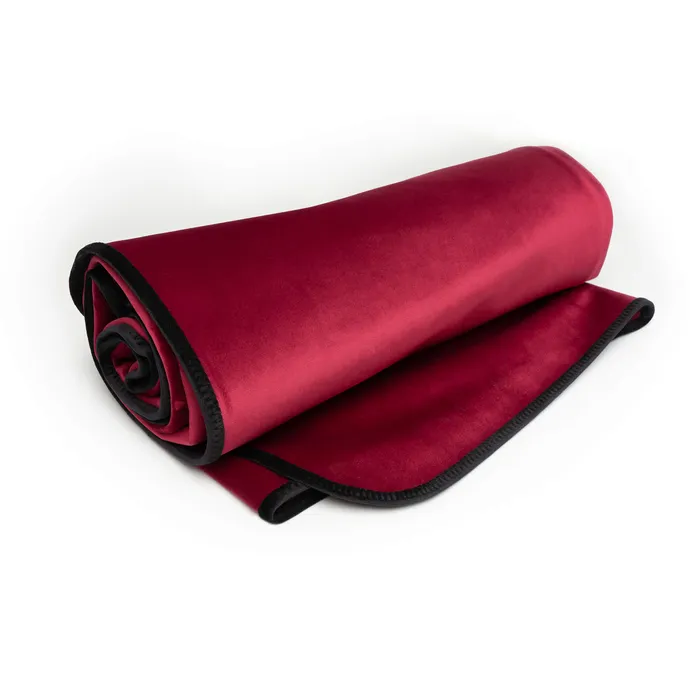 Fascinator Lush Throw Merlot Microvelvet King Size Liberator Vibrators