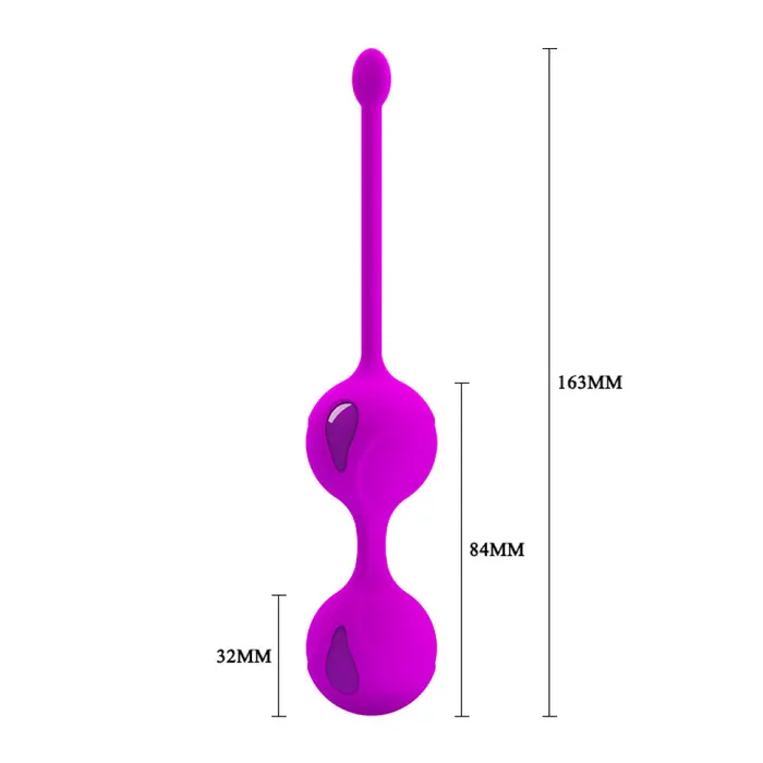 Female Sex Toys Pretty Love Kegel Tighten Up II Silicone Vaginal Balls