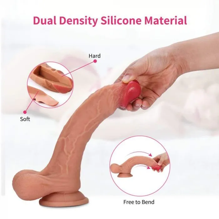 Female Sex Toys sex toys Dual Density Silicone Suction Cup Realistic Dildo