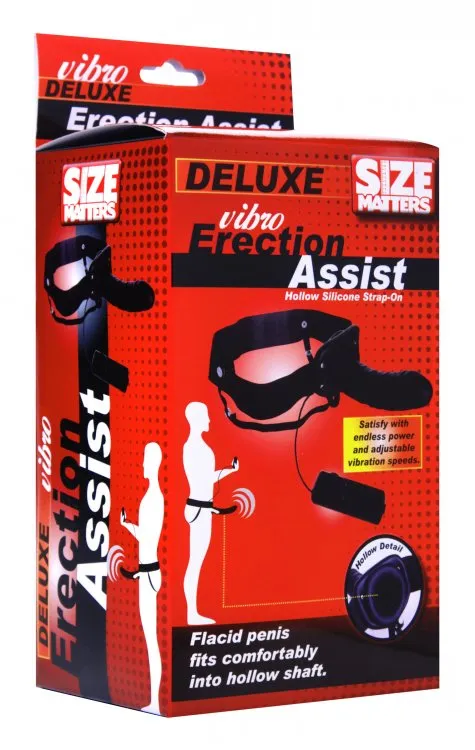 Female Sex Toys Size Matters Size Matters Deluxe Vibro Erection Assist Hollow StrapOn