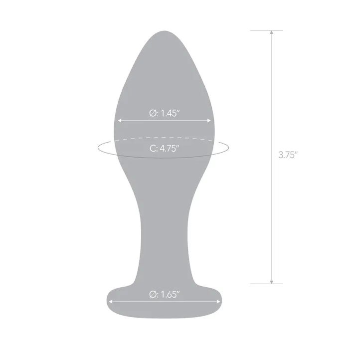 Gls 4 Classic Glass Butt Plug Glas Anal