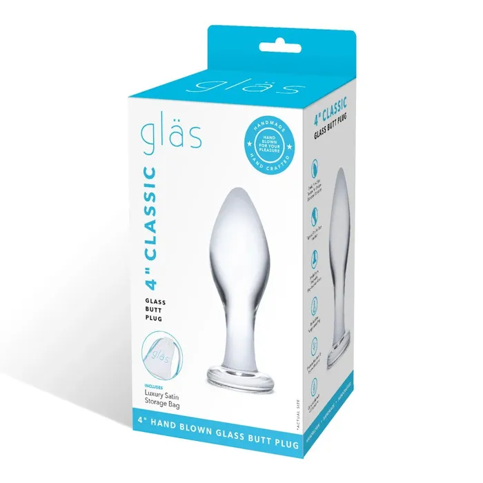 Gls 4 Classic Glass Butt Plug Glas Anal