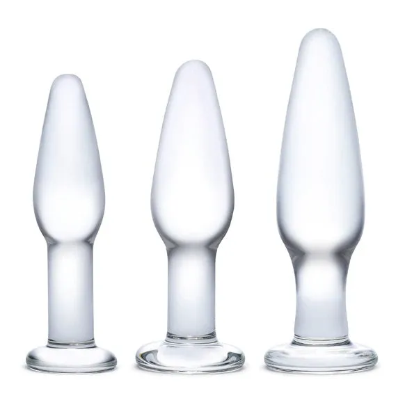 Glas Anal Training Butt Plug Set Glas Anal