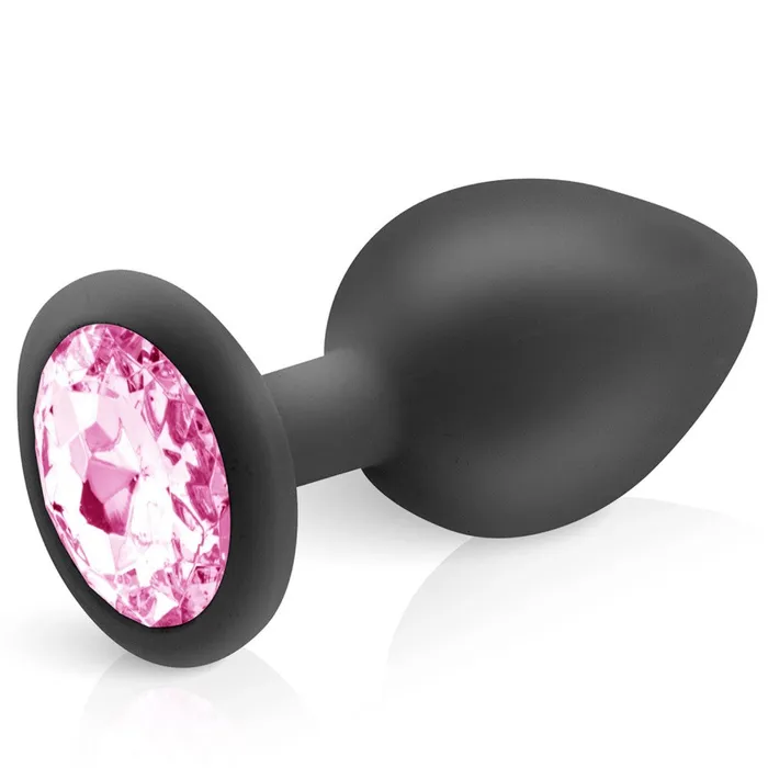 Hidden Eden Male Sex Toys Hidden Eden Silicone Butt Plug with Pink Crystal Size L