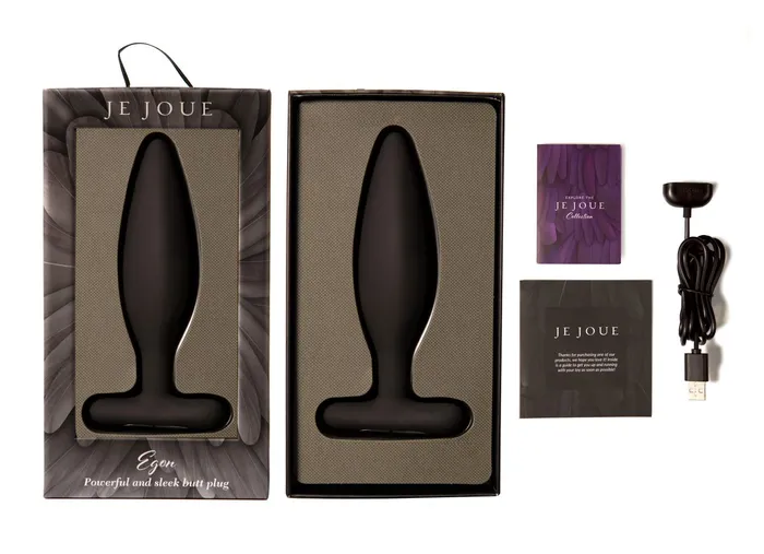 Je Joue Anal Egon Vibrating Butt Plug Black