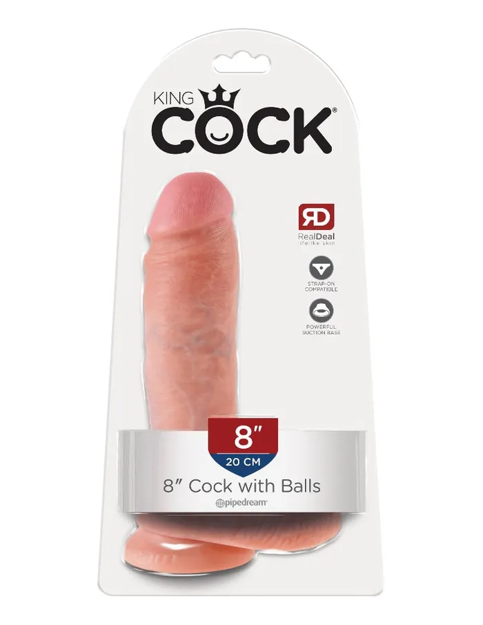 King Cock 8 Dildo with Balls PipeDream Dildos