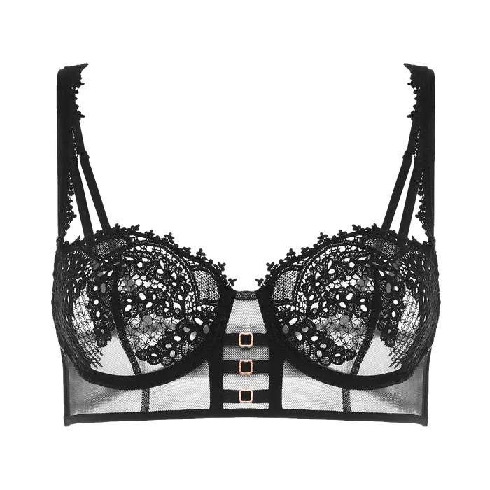 Le Pop Lingerie Simone Prle Mystic Balconnet Bgel BH Black Anal