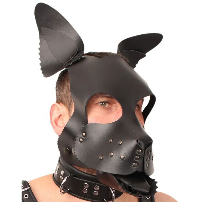 Leather Puppy Dog Mask The Red Restraints