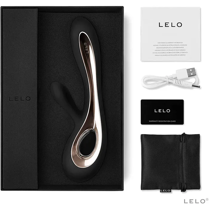 Lelo Lelo Soraya 2 Dual Rabbit Vibrator Black Vibrators