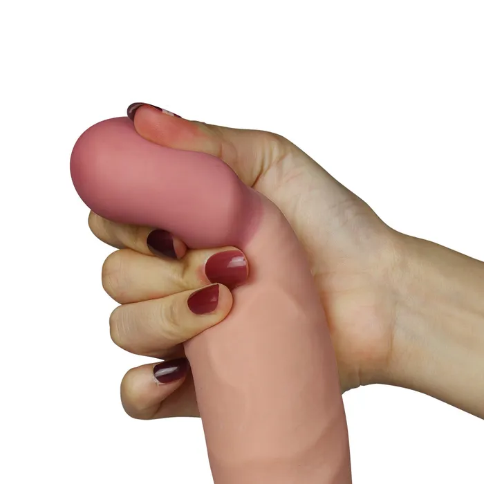 Love Toy Female Sex Toys The Ultra Soft Dude Flexible Vibrating Cyber Skin Dildo 9