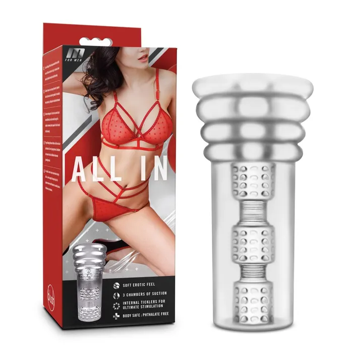 Male Sex Toys Blush M For Men Clear Sleeve Suction Masturbator