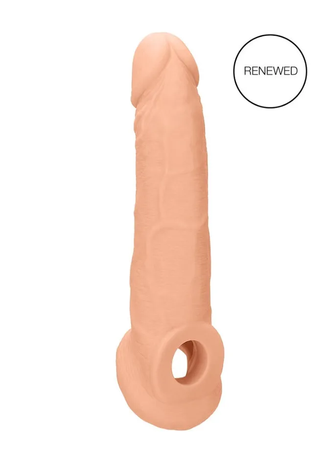 Male Sex Toys RealRock 9 Realistic Flesh Penis Sleeve Shots Toys