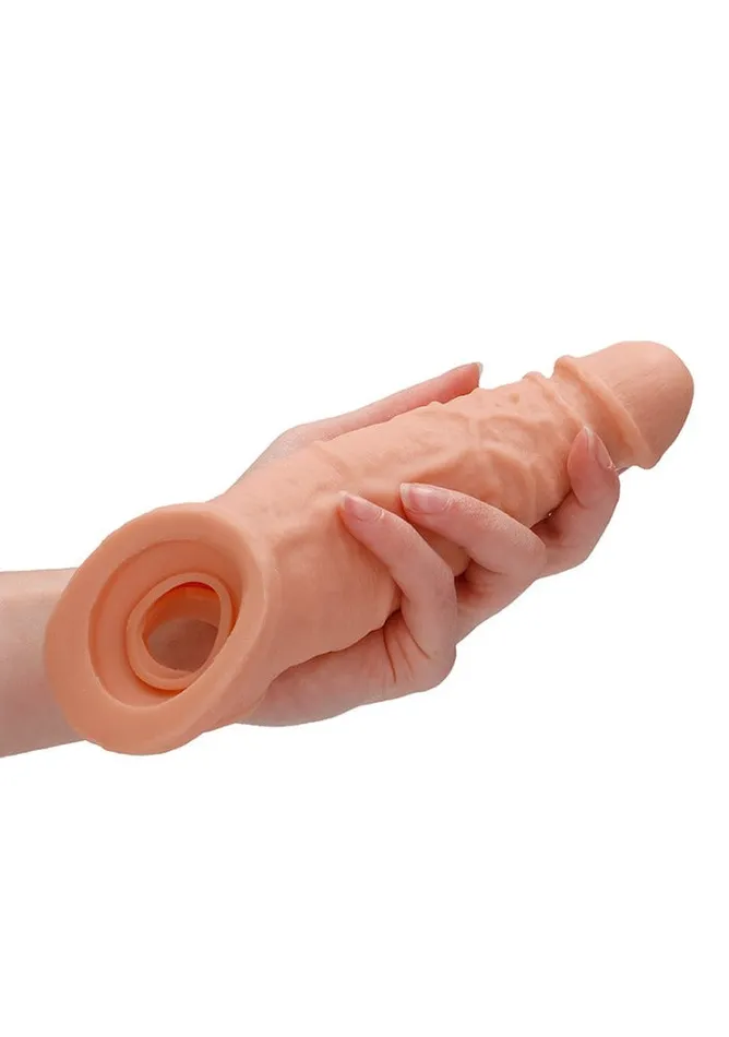 Male Sex Toys RealRock 9 Realistic Flesh Penis Sleeve Shots Toys