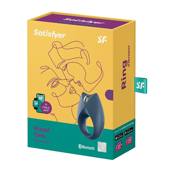 Male Sex Toys Satisfyer Satisfyer Royal One Rechargeable Vibrating Cock Ring with App