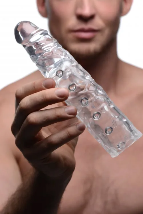 Male Sex Toys Size Matters 3 Clear Penis Enhancer Sleeve Size Matters