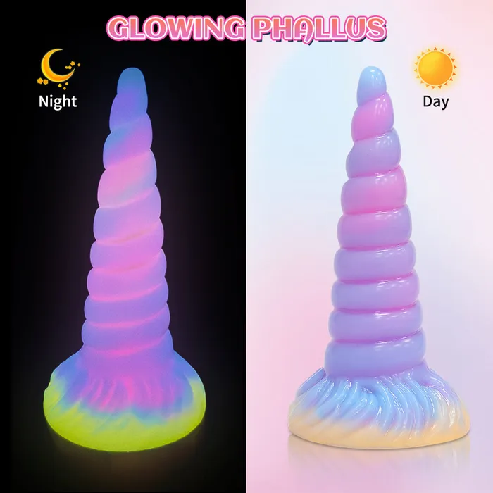  Male Sex Toys Unicorn Light Up Fantasy Anal Dildos