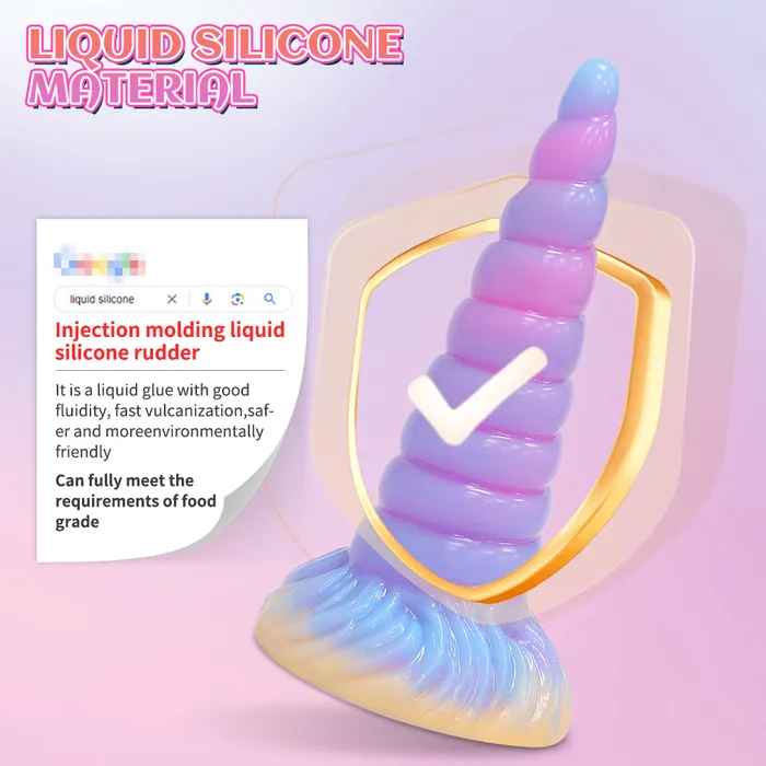  Male Sex Toys Unicorn Light Up Fantasy Anal Dildos