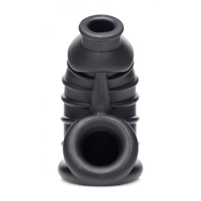 Master Series Male Sex Toys Master Series Dark Chamber Silicone Chastity Cage