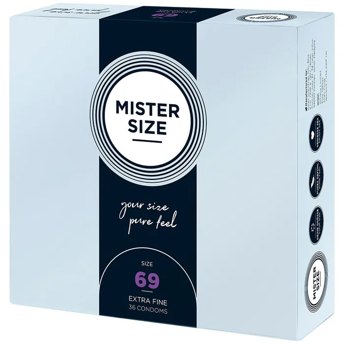 Mister Size Male Sex Toys Mister Size 69mm Your Size Pure Feel Condoms 36 Pack