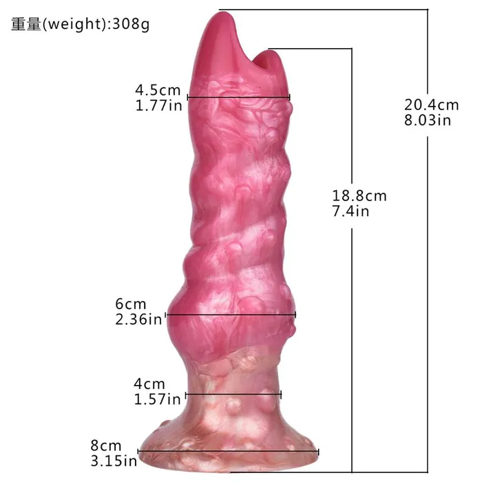 mysite Caterpillar Fantasy Silicone Ovipositor Dildo Female Sex Toys