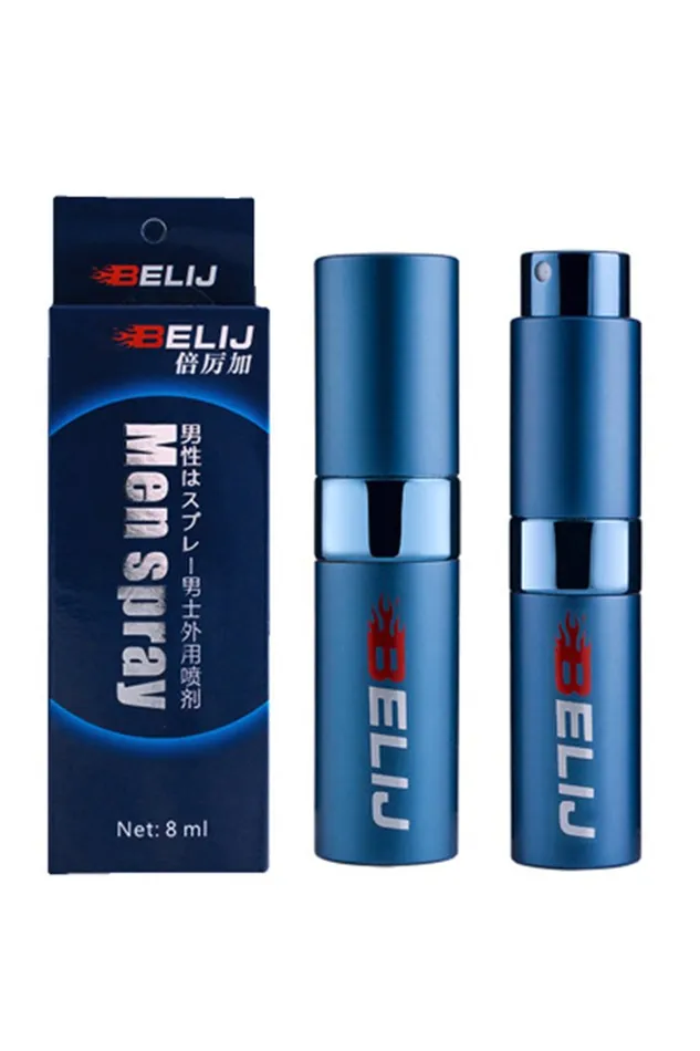 mysite Female Sex Toys BELIJ Mens Delay Spray Desensitize Penis Last Longer Pleasure Time in Bed 8mL