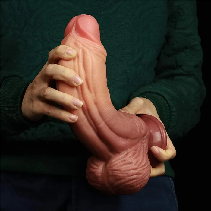 Nature Cock 10 Thick Dual Layer Realistic Silicone Dildo Love Toy Dildos