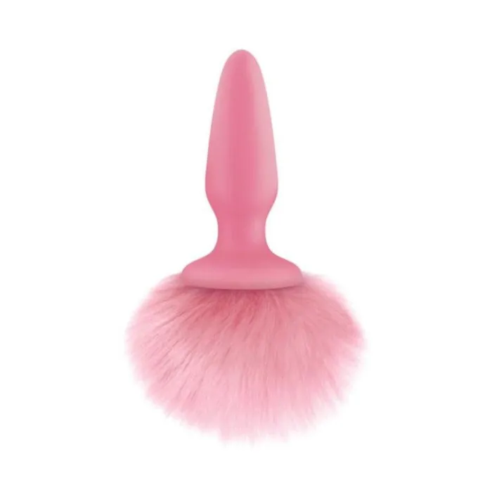 NS Novelties Anal Pink Bunny Tail Butt Plug