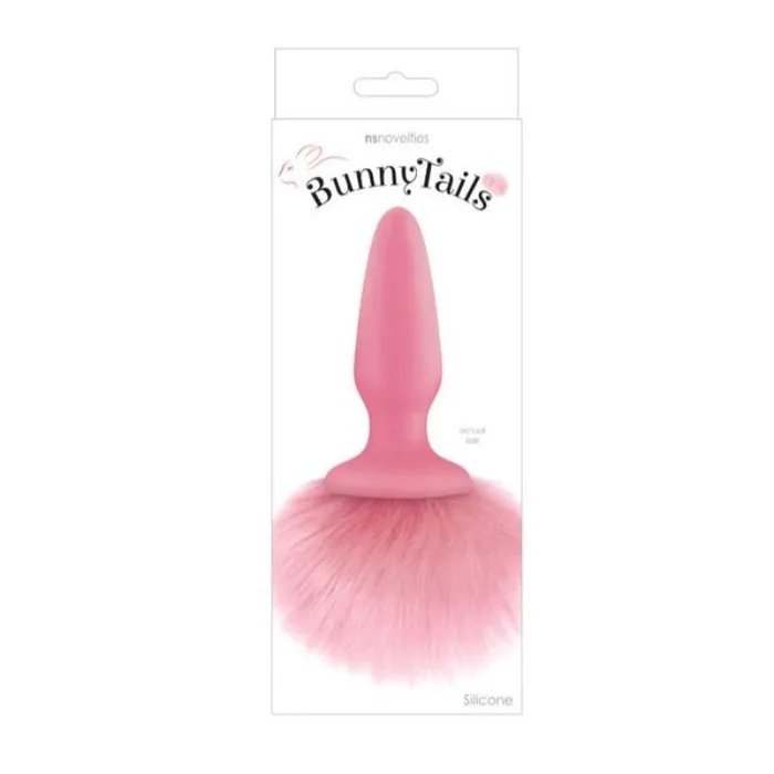 NS Novelties Anal Pink Bunny Tail Butt Plug