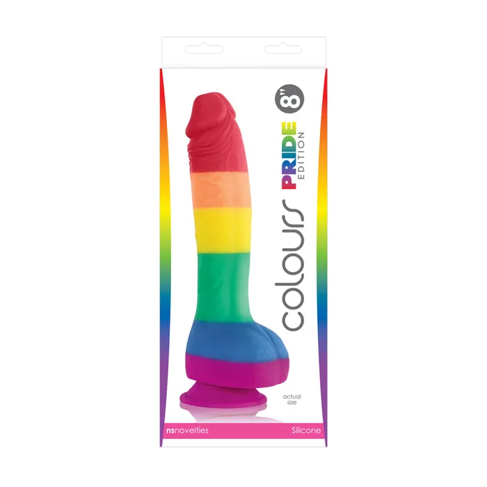 NS Novelties Colours Pride Edition 8 Rainbow Dildo Female Sex Toys