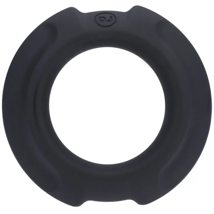 OptiMALE FlexiSteel Silicone Metal Core Cock Ring Black 35mm Optimale Male Sex Toys