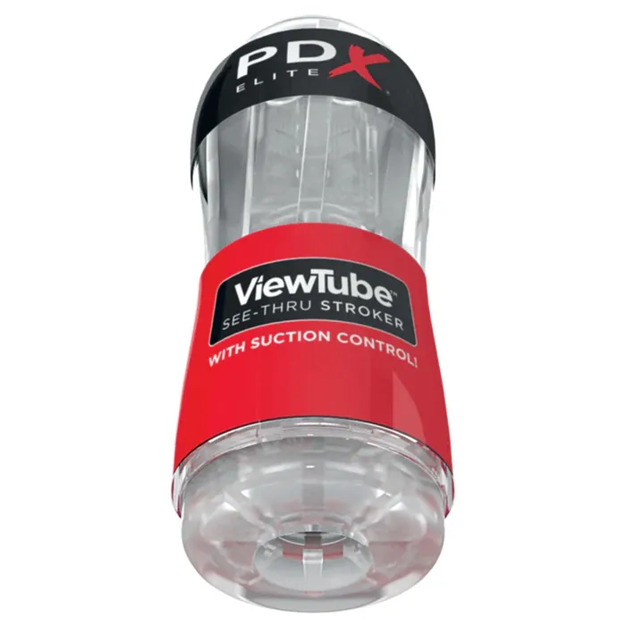 PDX Elite ViewTube SeeThru Stroker Clear PDX Elite Male Sex Toys