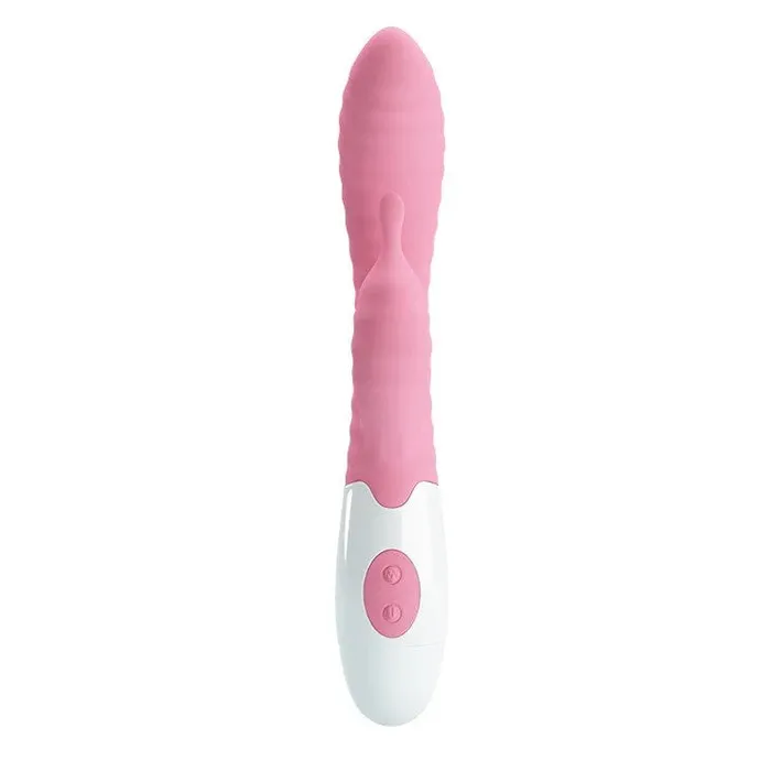 Pretty Love Hyman Gspot Silicone Rabbit Vibrator Pink Vibrators