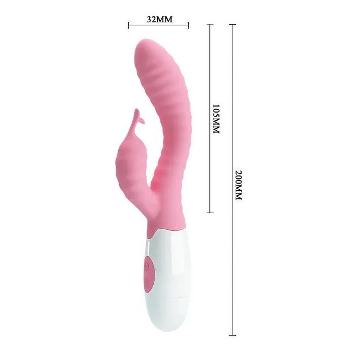 Pretty Love Hyman Gspot Silicone Rabbit Vibrator Pink Vibrators